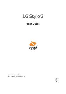 LG Stylo 3 manual. Camera Instructions.